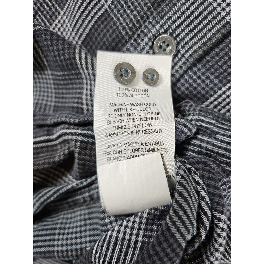 Ben Sherman Shirt Men's Size L Black Check Long Sleeve Button Down Pocket Shirt - Picture 8 of 15